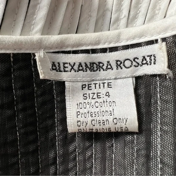 Vintage white and black 3D knit sleeveless top cotton eccentric blouse retro - Picture 7 of 7